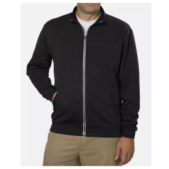 Pebble Beach Men's Golf Performance Full Zip Jacket Black Size XL - Picture 1 of 8